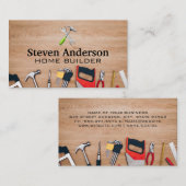 Carte De Visite Outils Builder | Menuiserie (Devant / Derrière)