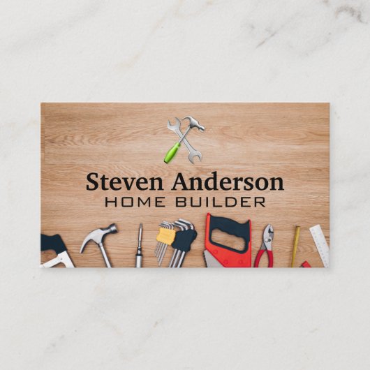 Carte De Visite Outils Builder | Menuiserie (Devant)