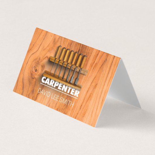 Carte De Visite Outils Carpenter professionnels (Devant)
