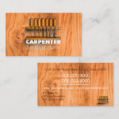 Carte De Visite Outils Carpenter professionnels (Devant / Derrière)