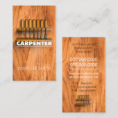 Carte De Visite Outils Carpenter professionnels (Devant / Derrière)