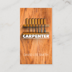 Carte De Visite Outils Carpenter professionnels