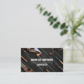 Carte De Visite Outils Carpenter professionnels (Debout devant)