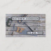 Carte De Visite Outils Construction Bois Rénovation (Devant)