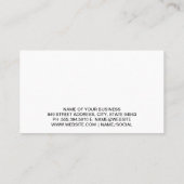 Carte De Visite Outils culinaires de cuisine | Arrière - plan d'ar (Dos)