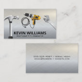 Carte De Visite Outils d'alimentation | Constructeur de menuiserie (Devant / Derrière)