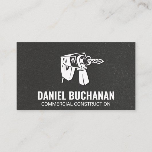 Carte De Visite Outils d'alimentation | Mur et bois texturés (Devant)