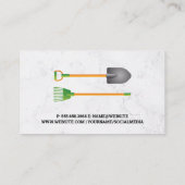 Carte De Visite Outils d'architecte paysager (Dos)