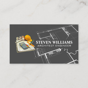 Carte De Visite Outils d'architecture   Plan directeur   Entrepren