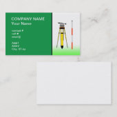 Carte De Visite outils d'arpenteur (Devant / Derrière)