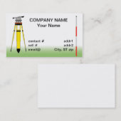 Carte De Visite outils d'arpenteur (Devant / Derrière)