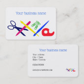 Carte De Visite Outils d'art de l'artisanat, artiste, enseignant (Devant / Derrière)