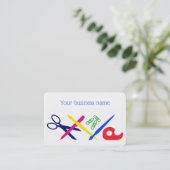 Carte De Visite Outils d'art de l'artisanat, artiste, enseignant (Debout devant)