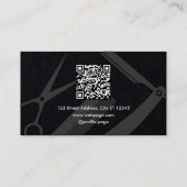 Carte De Visite Outils de barbier salon de coiffure moderne (Dos)