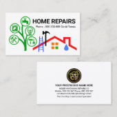 Carte De Visite Outils de bricolage créatifs Paysage de l'arbre (Devant / Derrière)