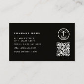 Carte De Visite Outils de bricoleur de construction Code QR Kraft  (Dos)
