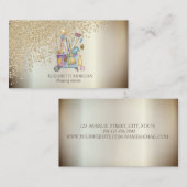 Carte De Visite Outils de Bucket Nettoyage des diamants Cool éléga (Devant / Derrière)