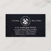Carte De Visite Outils de charpentier constructeur professionnel m (Devant)