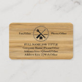 Carte De Visite Outils de charpentier constructeur professionnel m (Devant)