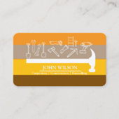 Carte De Visite Outils de charpentier constructeur professionnel m (Devant)