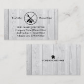 Carte De Visite Outils de charpentier constructeur professionnel m (Devant / Derrière)