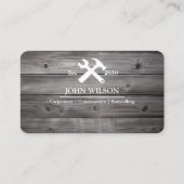 Carte De Visite Outils de charpentier constructeur professionnel m (Devant)