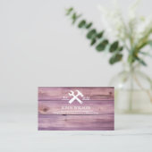 Carte De Visite Outils de charpentier constructeur professionnel m (Debout devant)