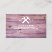 Carte De Visite Outils de charpentier constructeur professionnel m (Devant)