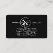 Carte De Visite Outils de charpentier constructeur professionnel m (Devant)