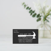 Carte De Visite Outils de charpentier constructeur professionnel m (Debout devant)