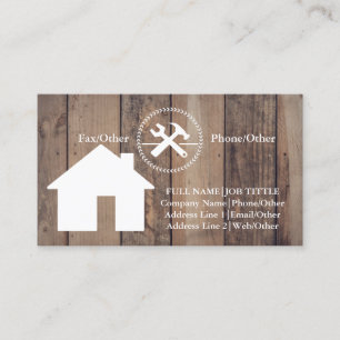 Carte De Visite Outils de charpentier constructeur professionnel m