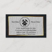 Carte De Visite Outils de charpentier constructeur professionnel m (Devant)