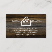 Carte De Visite Outils de charpentier constructeur professionnel m (Devant)