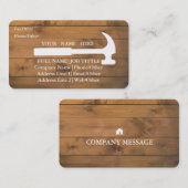Carte De Visite Outils de charpentier constructeur professionnel m (Devant / Derrière)