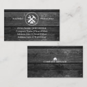 Carte De Visite Outils de charpentier constructeur professionnel m (Devant / Derrière)