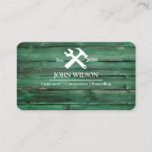 Carte De Visite Outils de charpentier constructeur professionnel m (Devant)