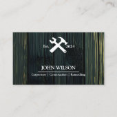 Carte De Visite Outils de charpentier constructeur professionnel m (Devant)