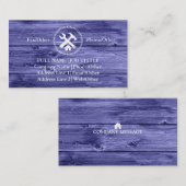 Carte De Visite Outils de charpentier constructeur professionnel M (Devant / Derrière)