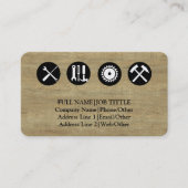Carte De Visite Outils de charpentier constructeur professionnel m (Devant)