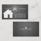 Carte De Visite Outils de charpentier constructeur professionnel m (Devant / Derrière)