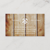 Carte De Visite Outils de charpentier de construction professionne (Devant)