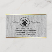 Carte De Visite Outils de charpentier de construction professionne (Devant)