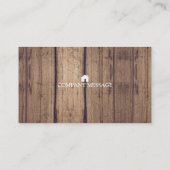 Carte De Visite Outils de charpentier de construction professionne (Dos)