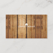 Carte De Visite Outils de charpentier de construction professionne (Dos)