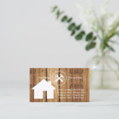 Carte De Visite Outils de charpentier de construction professionne (Debout devant)