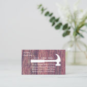 Carte De Visite Outils de charpentier menuisier constructeur profe (Debout devant)