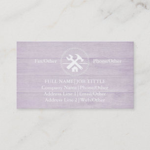 Carte De Visite Outils de charpentier pour constructeurs professio