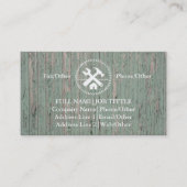 Carte De Visite Outils de charpentier pour les constructeurs profe (Devant)