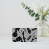 Carte De Visite Outils de coiffeur (Debout devant)