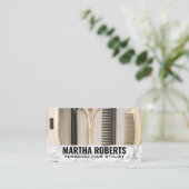 Carte De Visite Outils de coiffeur (Debout devant)